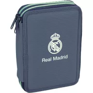 Real Madrid Blue gefülltes Federmäppchen, 2-stöckig