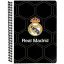 Real Madrid Black B/5 liniertes Spiral-Notizbuch 70 Blatt