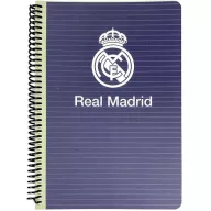Real Madrid Blue B/5 linierter Spiralblock mit 70 Blatt