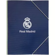 Real Madrid Blue A/4 Gummibandmappe