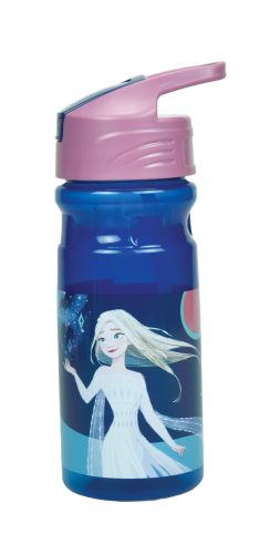 Disney Eiskönigin Elsa Kunststoff-Trinkflasche mit Strohhalm (500 ml)