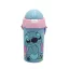 Disney Lilo und Stitch Alien 626 Kunststoffflasche mit Trinkhalm und Haken 500 ml