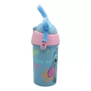 Disney Lilo und Stitch Alien 626 Kunststoffflasche mit Trinkhalm und Haken 500 ml