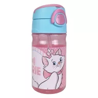 Disney Marie Dots Plastikstrohhalmflasche mit Haken 350 ml
