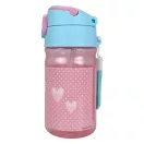 Disney Marie Dots Plastikstrohhalmflasche mit Haken 350 ml