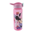 Disney Minnie Kindness Plastikflasche mit Strohhalm, matt, 600 ml
