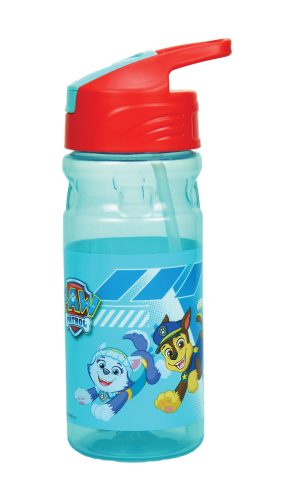 Paw Patrol Kunststoff-Trinkflasche mit Strohhalm (500 ml)