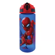 Spiderman Evergreen Plastik-Matt-Trinkhalm-Flasche 600 ml