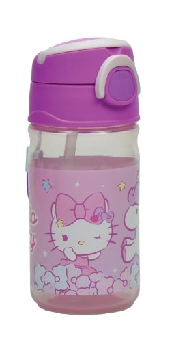 Hello Kitty Kunststoff-Trinkflasche mit Trageschlaufe (350ml)