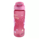 Hello Kitty Unicorn Kunststoff-Matte-Trinkflasche mit Strohhalm 600 ml