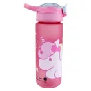 Hello Kitty Unicorn Kunststoff-Matte-Trinkflasche mit Strohhalm 600 ml