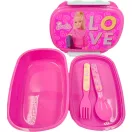 Barbie Love Sandwichbox + Besteckset