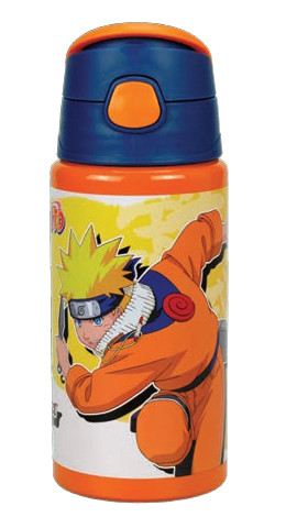 Naruto Fire Aluminiumflasche mit Clip 500 ml