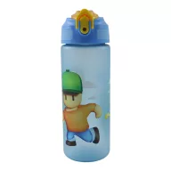 Stumble Guys Hat Plastikflasche mit matter Strohhalm 600 ml