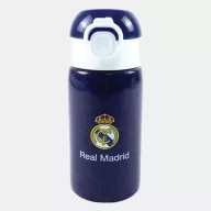 Real Madrid Blue Aluminium Trinkflasche mit Strohhalm 500 ml