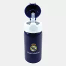 Real Madrid Blue Aluminium Trinkflasche mit Strohhalm 500 ml