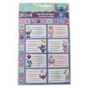 Disney Lilo und Stitch Aliens Heftetikett mit Aufklebern, 16 Stk