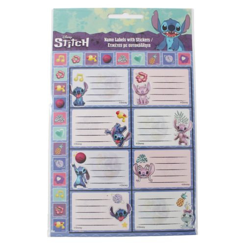 Disney Lilo und Stitch Aliens Heftetikett mit Aufklebern, 16 Stk