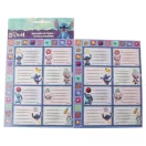 Disney Lilo und Stitch Aliens Heftetikett mit Aufklebern, 16 Stk