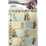   Disney Eiskönigin Notizbuchetikett mit Aufklebern, 16er Pack