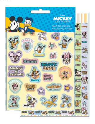 Disney Mickey  600-teiliger Aufklebersatz