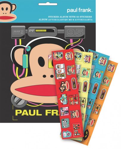 Paul Frank Sticker-Album mit 50 Stickern