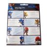 Sonic der Igel Hype Man 16-teiliges Notizbuch-Etikettenset
