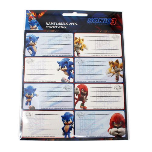 Sonic der Igel Hype Man 16-teiliges Notizbuch-Etikettenset