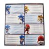 Sonic der Igel Hype Man 16-teiliges Notizbuch-Etikettenset