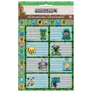 Minecraft Creepers Need Hugs Heftetiketten mit Aufklebern 16 Stück