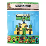 Minecraft Adventures Stickeralbum mit 50 Aufklebern