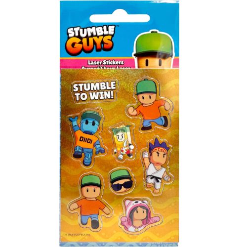Stumble Guys Yellow Hologramm-Aufkleberset