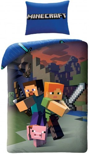 Minecraft Bettwäsche Steve and Alex 140×200 cm, 70×90 cm