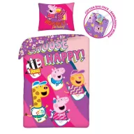 Peppa Wutz Happy Bettwäschebezug 140×200cm, 70×90 cm