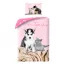 Tiere Happier Together Katzen und Hunde Bettwäsche-Set 140x200cm, 70x90 cm