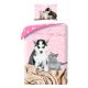 Tiere Happier Together Katzen und Hunde Bettwäsche-Set 140x200cm, 70x90 cm