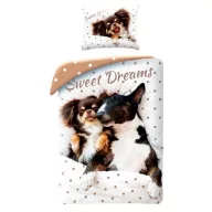   Tiere Sweet Dreams Hunde Bettwäsche Set 140×200cm, 70×90 cm