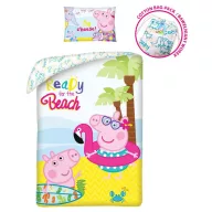 Peppa malac Beach Bettwäsche 140×200cm, 70×90 cm
