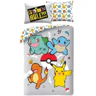   Pokémon Rule! Bettwäsche-Set 140×200cm, 70×90 cm Mikrofaser