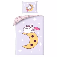   Pusheen Moon Bettwäschebezug 140×200cm, 70×90 cm Mikrofaser