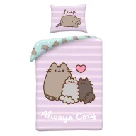   Pusheen Always Cozy Bettwäscheset 140×200cm, 70×90 cm Mikrofaser