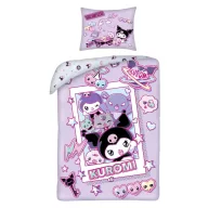   Hello Kitty Kuromi Chaos Bettwäschebezug 140×200cm, 70×90 cm Mikrofaser