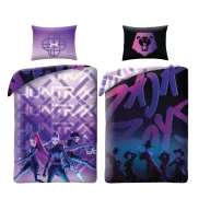   K-pop Demon Hunters Enemies wende-bettwäsche 140×200cm, 70x90 cm Mikrofaser