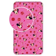Disney Minnie Hearts Spannbettlaken 90x200 cm