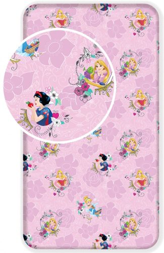 Disney Prinzessinnen Rose Spannbettlaken 90x200 cm
