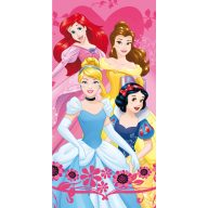 Disney Prinzessin Heart Badetuch, Strandtuch 70x140cm