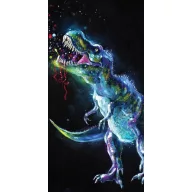 Dinosaurier Neon Badehandtuch, Strandtuch 70*140cm