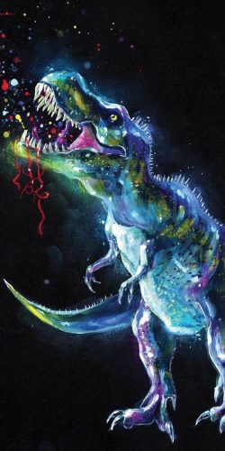 Dinosaurier Neon Handtuch, Strandhandtuch 70*140 cm