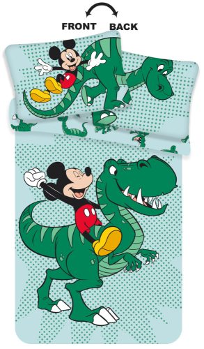 Disney Mickey  Dino Kinderbettwäsche 100×135cm, 40×60 cm