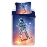 Astronaut Surf Bettwäsche 140×200cm, 70x90 cm Mikrofaser